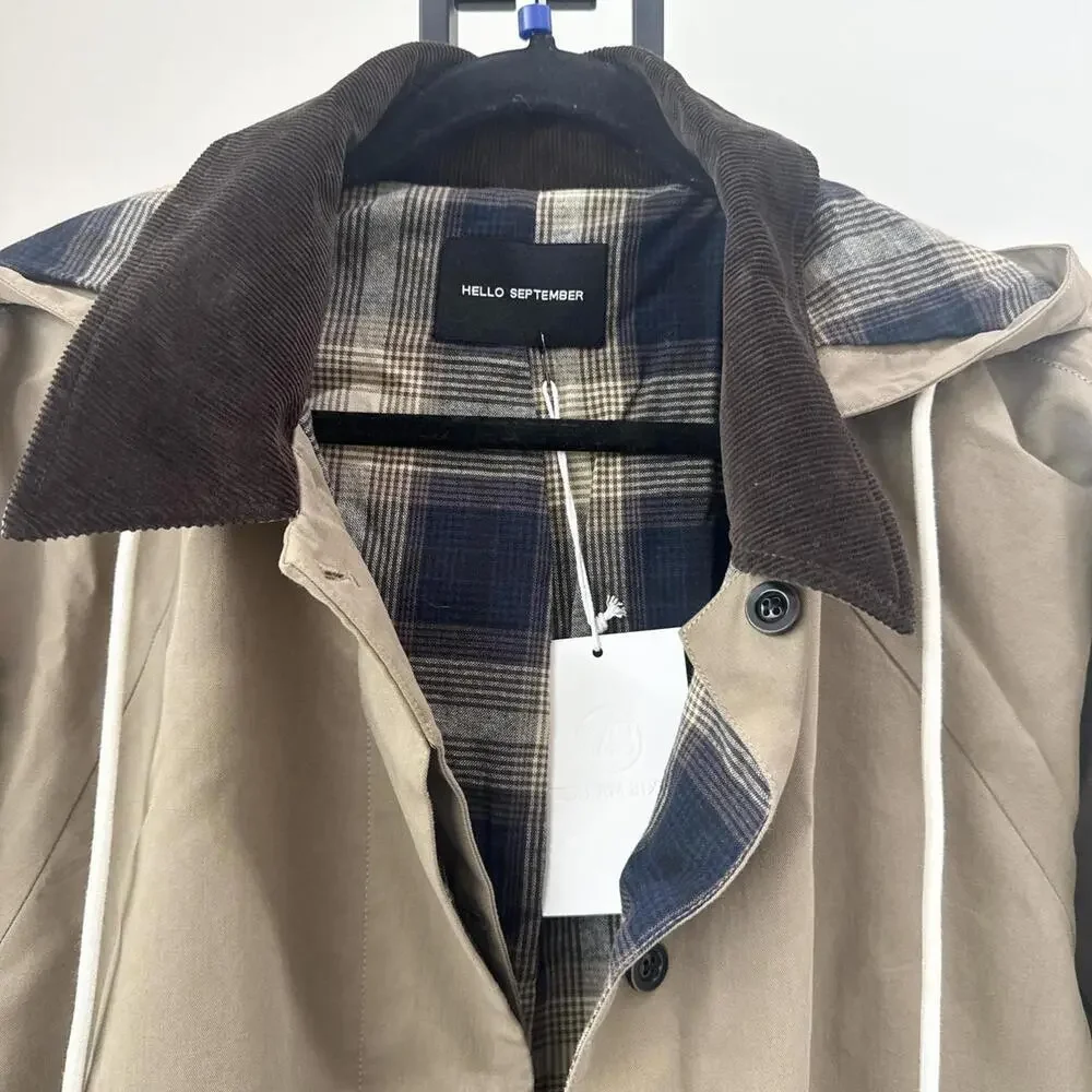 Pixie Market Tan Hooded Oversized Coat - Picture 6 of 8